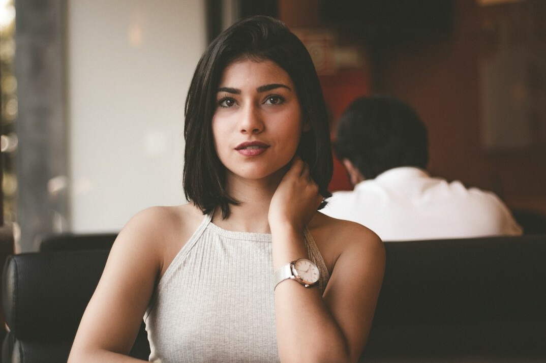 woman listening attentively