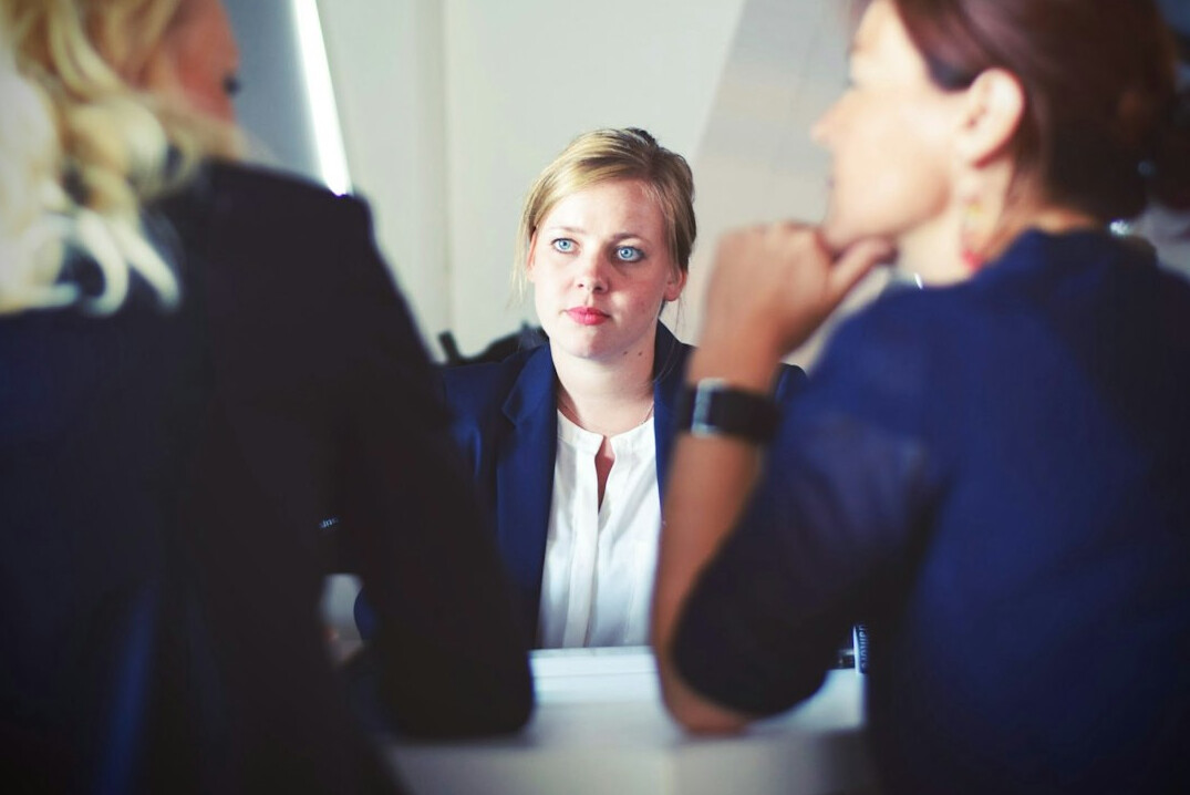woman leading meeting